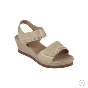 Women's Cream Wedge Sandals, From Good Choice